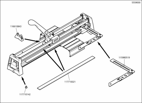 Wolfcraft Náhradní díl Balení 5559 pro Řezačka na obklady Wolfcraft 1 TC 460 5559000